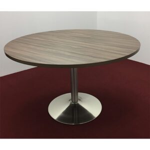 Round Meeting Table with Trumpet Base